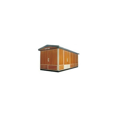 YB景观贴防腐木条金属箱变