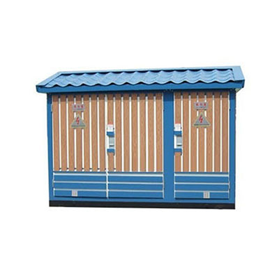 YB景观贴防腐木条金属箱变